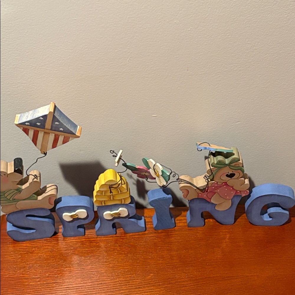 Spring  Wooden Letters Hand Crafted Home Decor - Picture 13 of 14